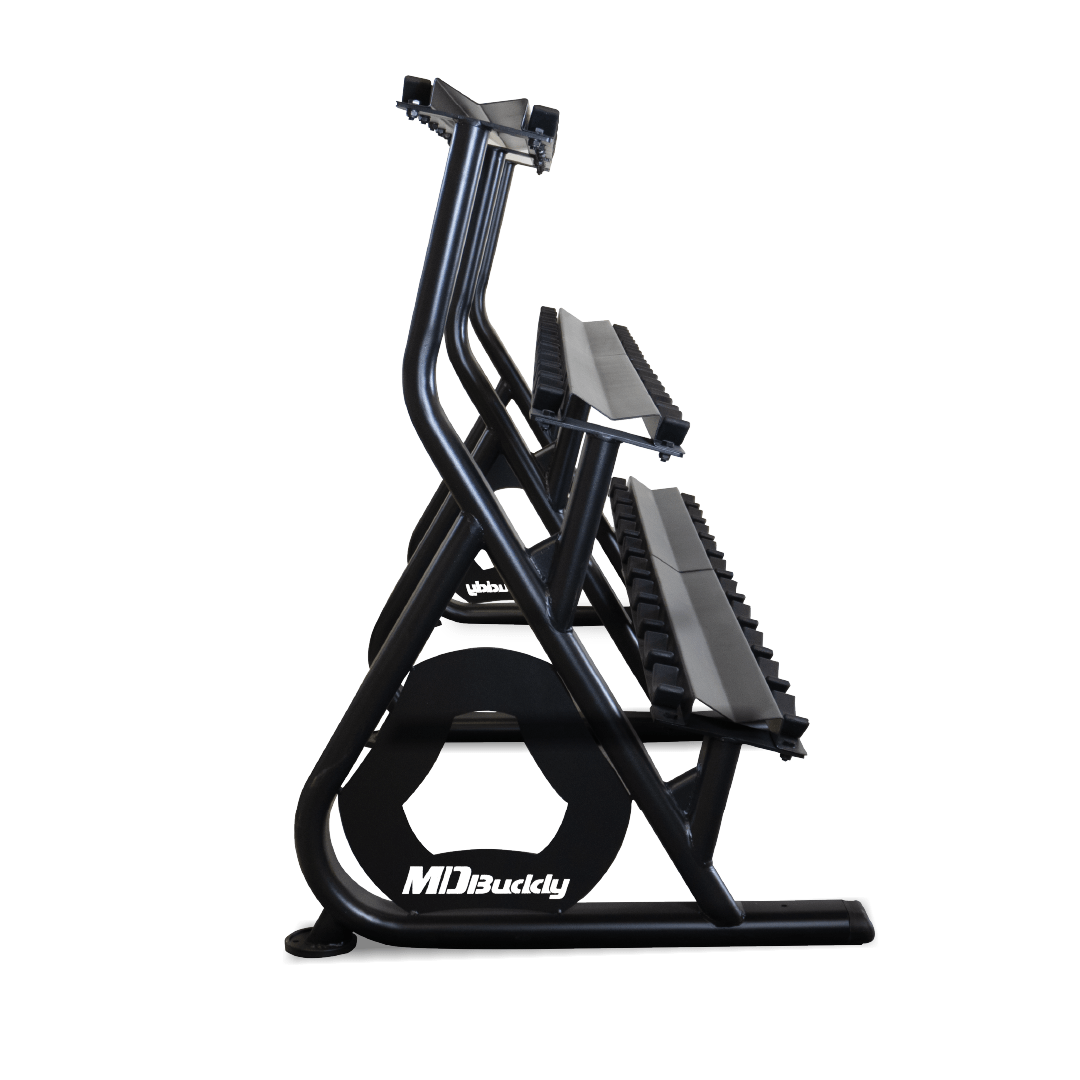MD Buddy 15 Pair Saddle Rack - Dumbbell Rack - Progression Fitness - 2