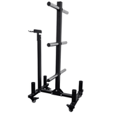 Progression Bumper Plate Tree with Bar Holders on Wheels - Bumper Tree - Progression Fitness - 1