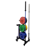 Progression Bumper Plate Tree with Bar Holders on Wheels - Bumper Tree - Progression Fitness - 3