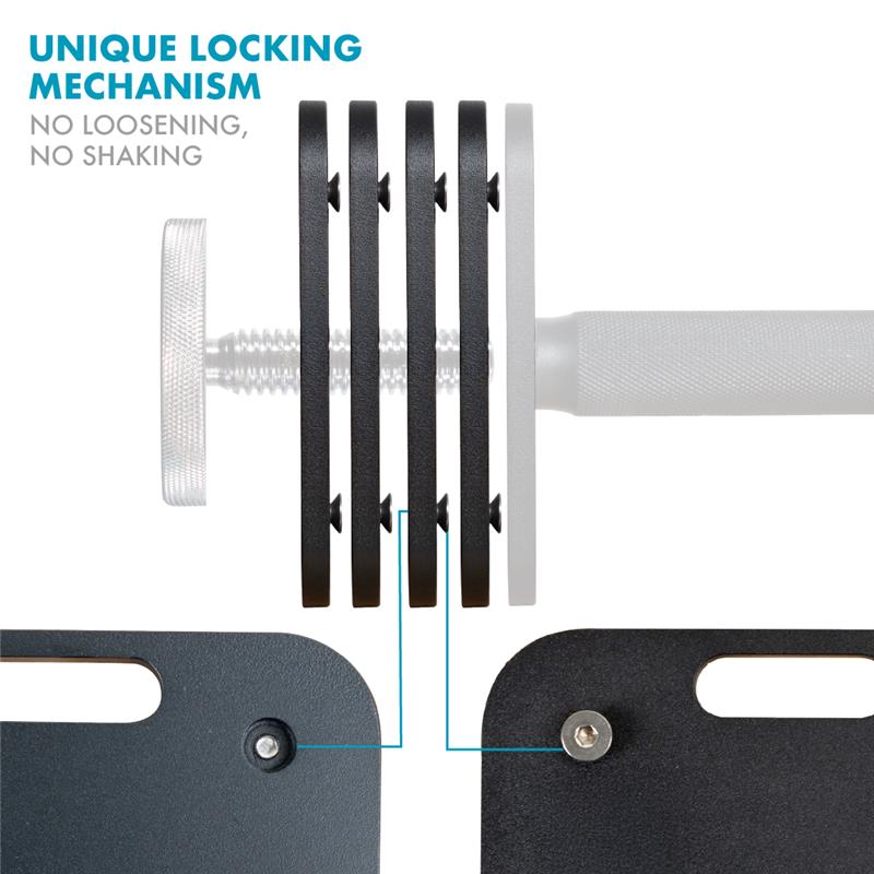 Progression Fitness Adjustable Dumbbell 20lbs Upgrade (5lbsx4) - Adjustable Dumbbells - Progression Fitness - 3