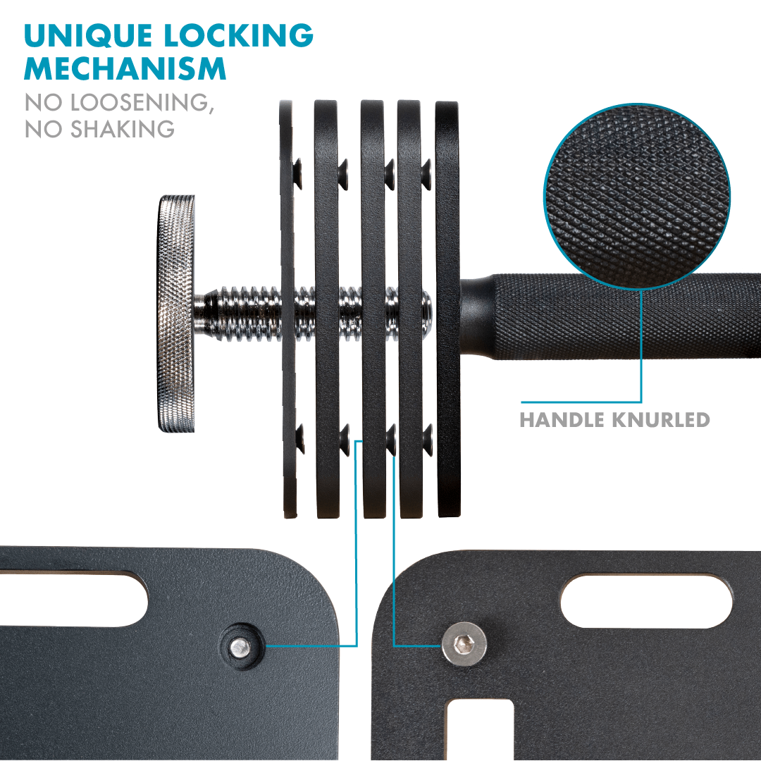 Progression Fitness Adjustable Dumbbells - 10 to 50lbs - Adjustable Dumbbells - Progression Fitness - 3