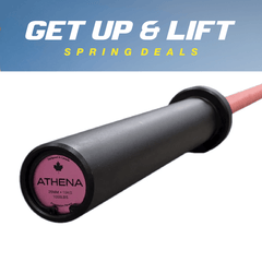 Progression Fitness Athena CF Bar (1000Lbs - 25Mm, Pink) - 35lbs Barbell - Progression Fitness - 1