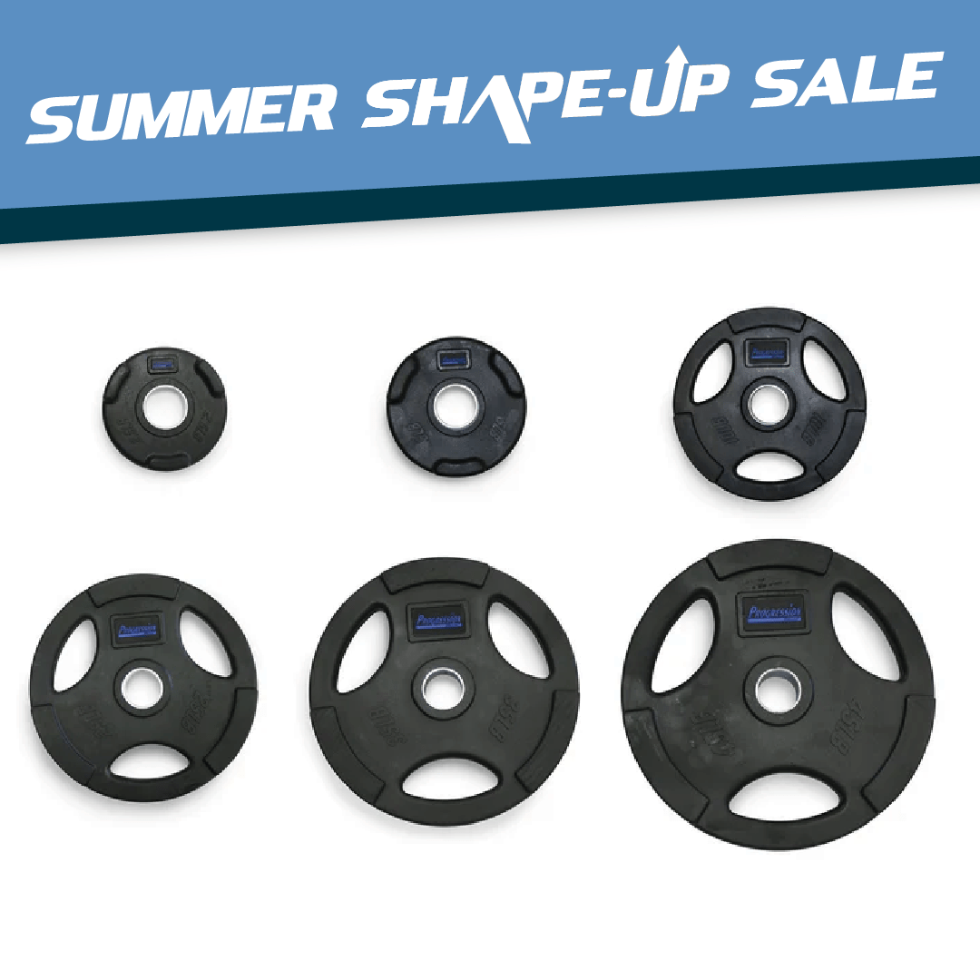 Progression Tri - Grip Olympic Rubber Plate $1.50/LB - Rubber Olympic - Progression Fitness - 1