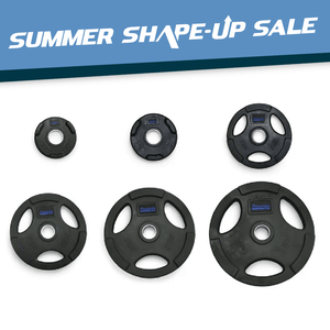 Progression Tri - Grip Olympic Rubber Plate $1.50/LB - Rubber Olympic - Progression Fitness - 1