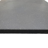 QS Rubber 3.2'x3.2'x50mm Impact Mat Straight Edge - BLACK - Impact Mat - QS Rubber - 3