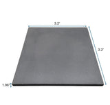 QS Rubber 3.2'x3.2'x50mm Impact Mat Straight Edge - BLACK - Impact Mat - QS Rubber - 2