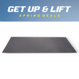 QS Rubber 4'x6'x9.5mm Straight Edge Mat - BLACK - 4 x 6 x 3/8" - QS Rubber - 1