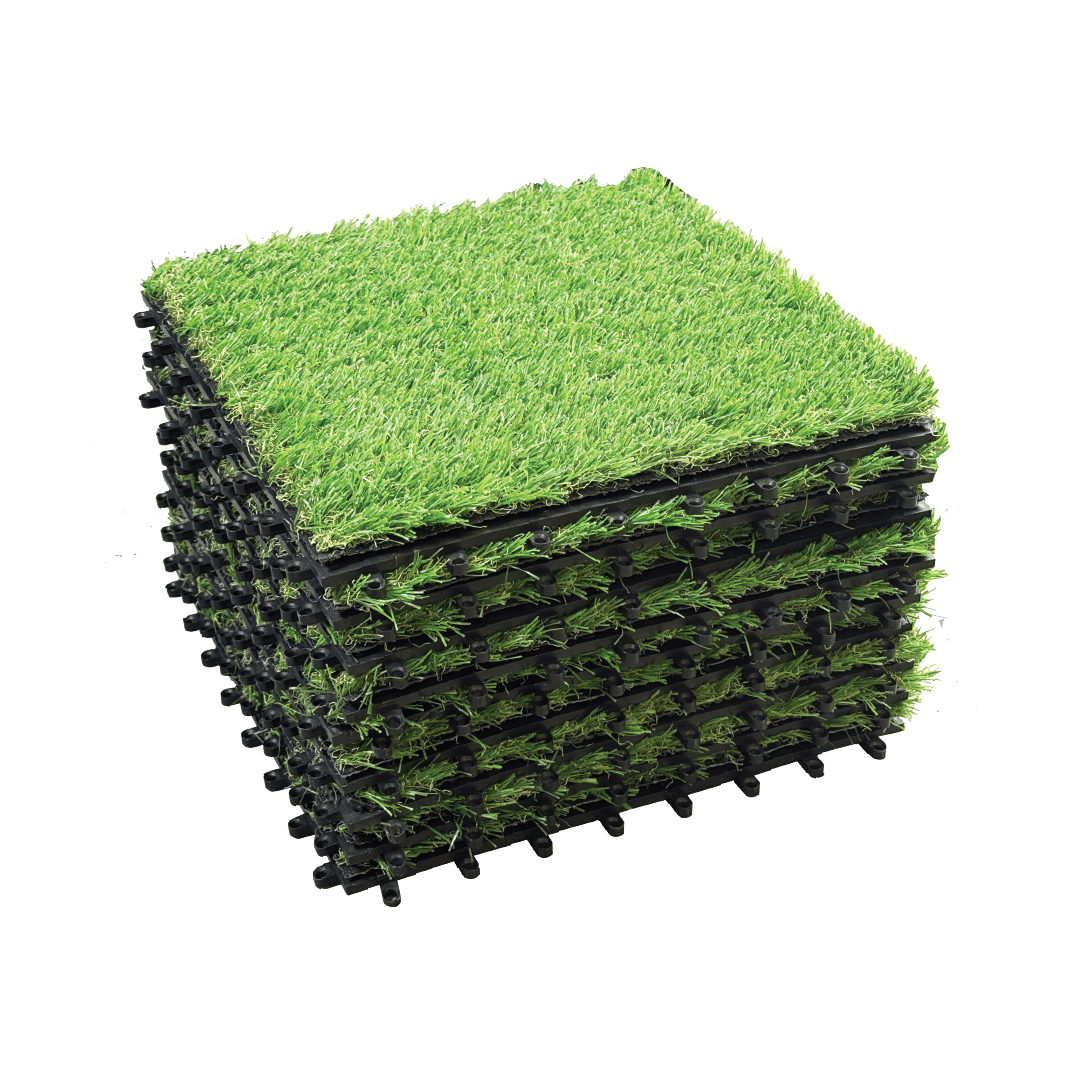 QS Rubber Turf Tile 12"x12" x 1.5" pile height - SINGLE - Turf Tile - QS Rubber - 3