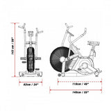 Xebex AirPlus Expert Bike (ABVR - 3L) - Air Bike  - Xebex Fitness - 9