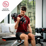 Bowflex 552 SelectTech Adjustable Dumbbells - Pair (5 LB - 52 LB)-Adjustable Dumbbells-Bowflex-7
