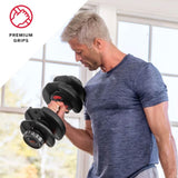 Bowflex 552 SelectTech Adjustable Dumbbells - Pair (5 LB - 52 LB)-Adjustable Dumbbells-Bowflex-8