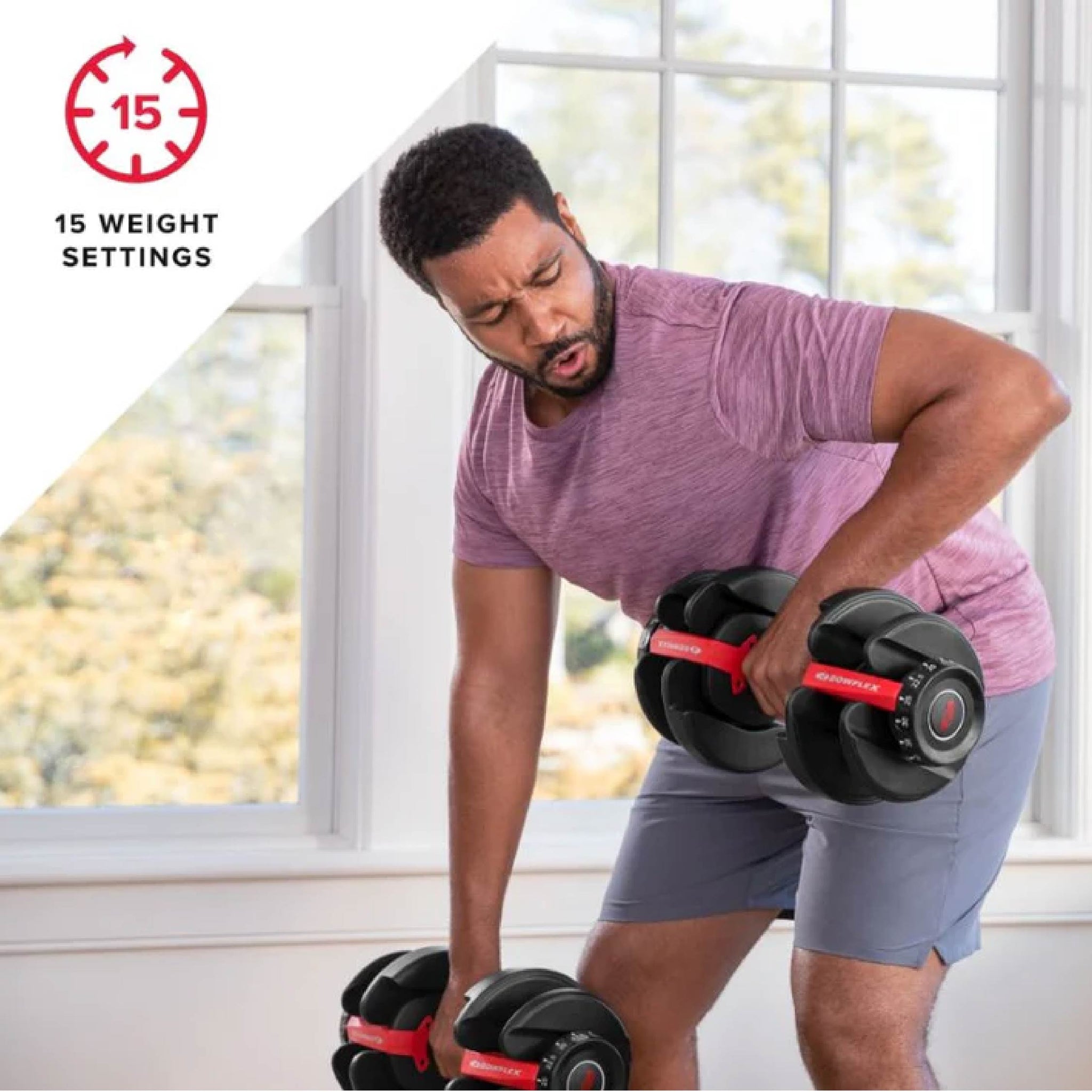 Bowflex 552 SelectTech Adjustable Dumbbells - Pair (5 LB - 52 LB)-Adjustable Dumbbells-Bowflex-11