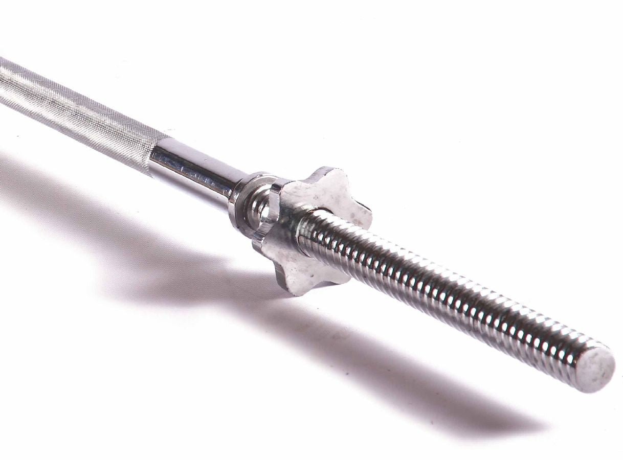 Chrome 60" (5 Foot) Standard Straight Bar (Spinlock)-Spinlock Barbell-Flaman Fitness-1