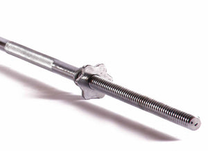 Chrome 72" (6 Foot) Standard Straight Bar (Spinlock)-Spinlock Barbell-Flaman Fitness-1
