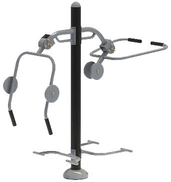 KidsTale FS-0045 Accessible Chest Press and Lat Pull Down-Playground-KidsTale-1