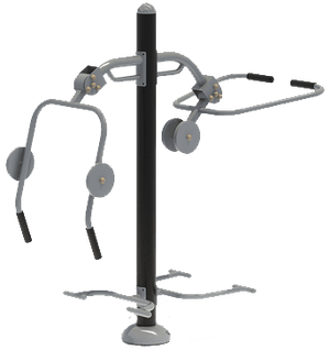 KidsTale FS-0045 Accessible Chest Press and Lat Pull Down-Playground-KidsTale-1