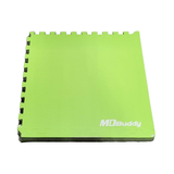 MD Buddy Interlock Judo Mat 2' x 2' - Set of 4 (Black / Green)-Judo Mat-MD Buddy-3