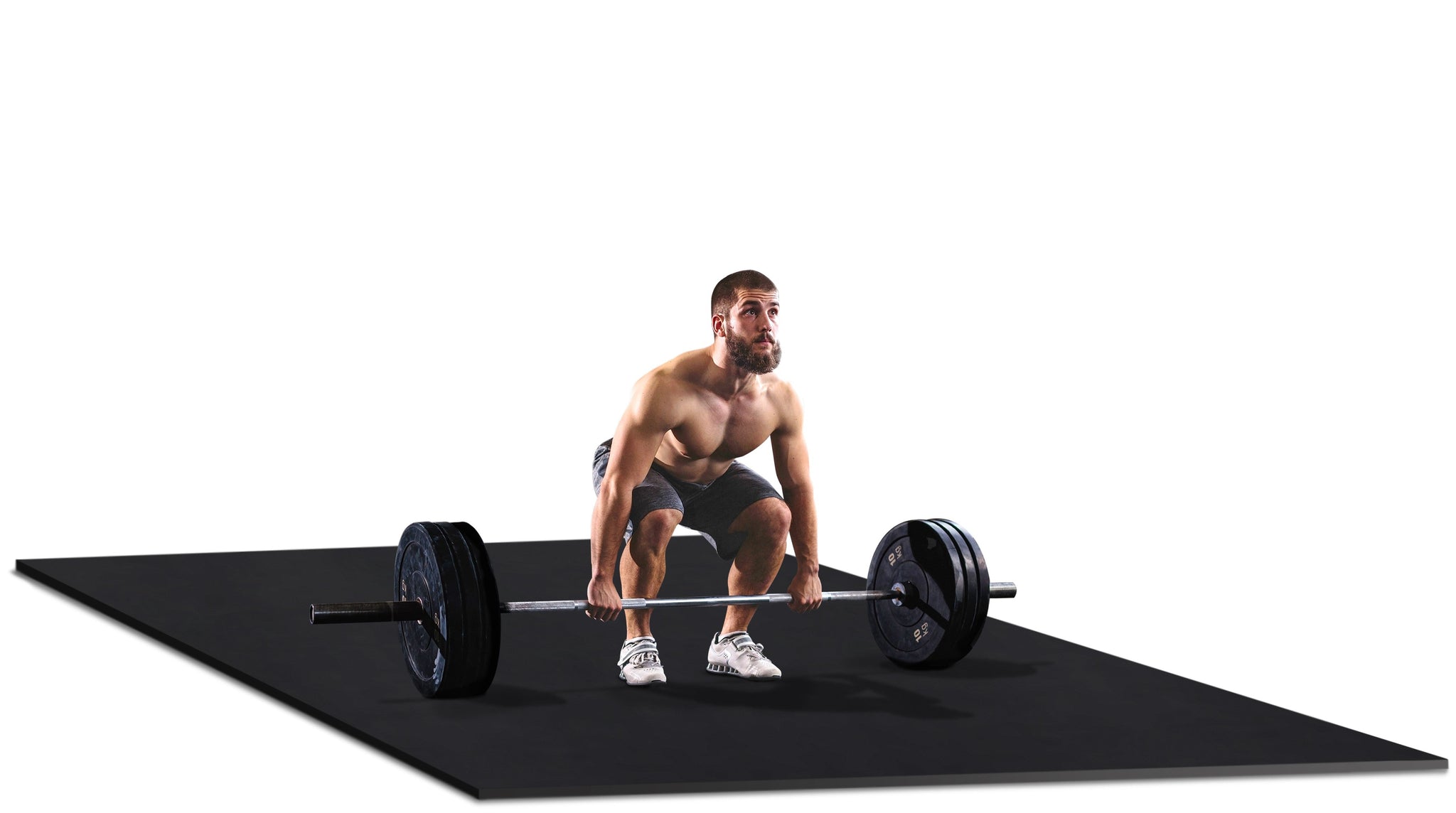 NWR Sportfloor Premium Black Rubber Mat - 4' x 6' x 3/8" (48" x 78" x 3/8")-4ft x 6ft Mat-North West Rubber-4