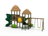 OUTDOOR Straw House Playground (FY-03002)-Commercial Playgrounds-Flaman Family-2
