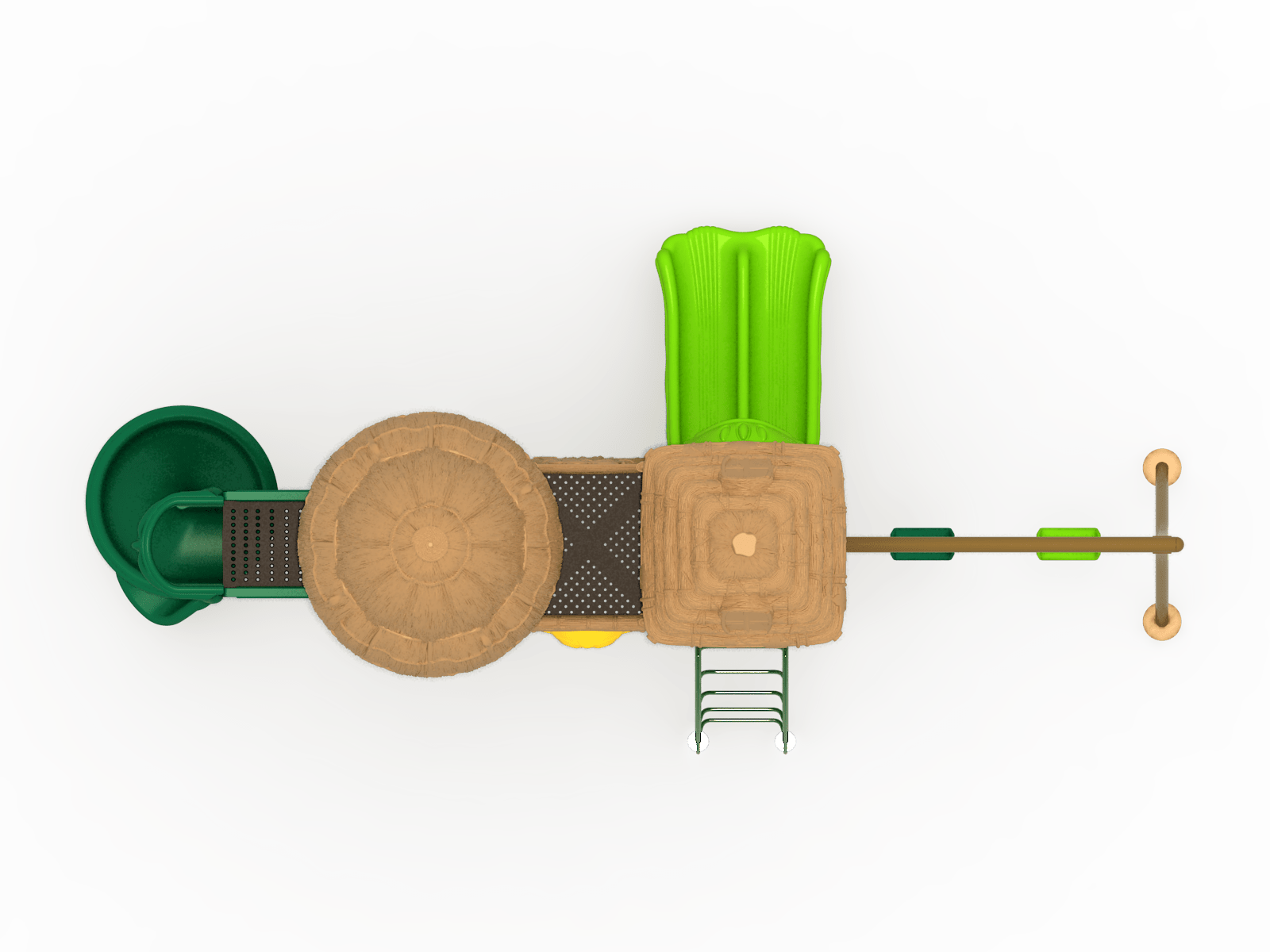 OUTDOOR Straw House Playground (FY-03002)-Commercial Playgrounds-Flaman Family-3