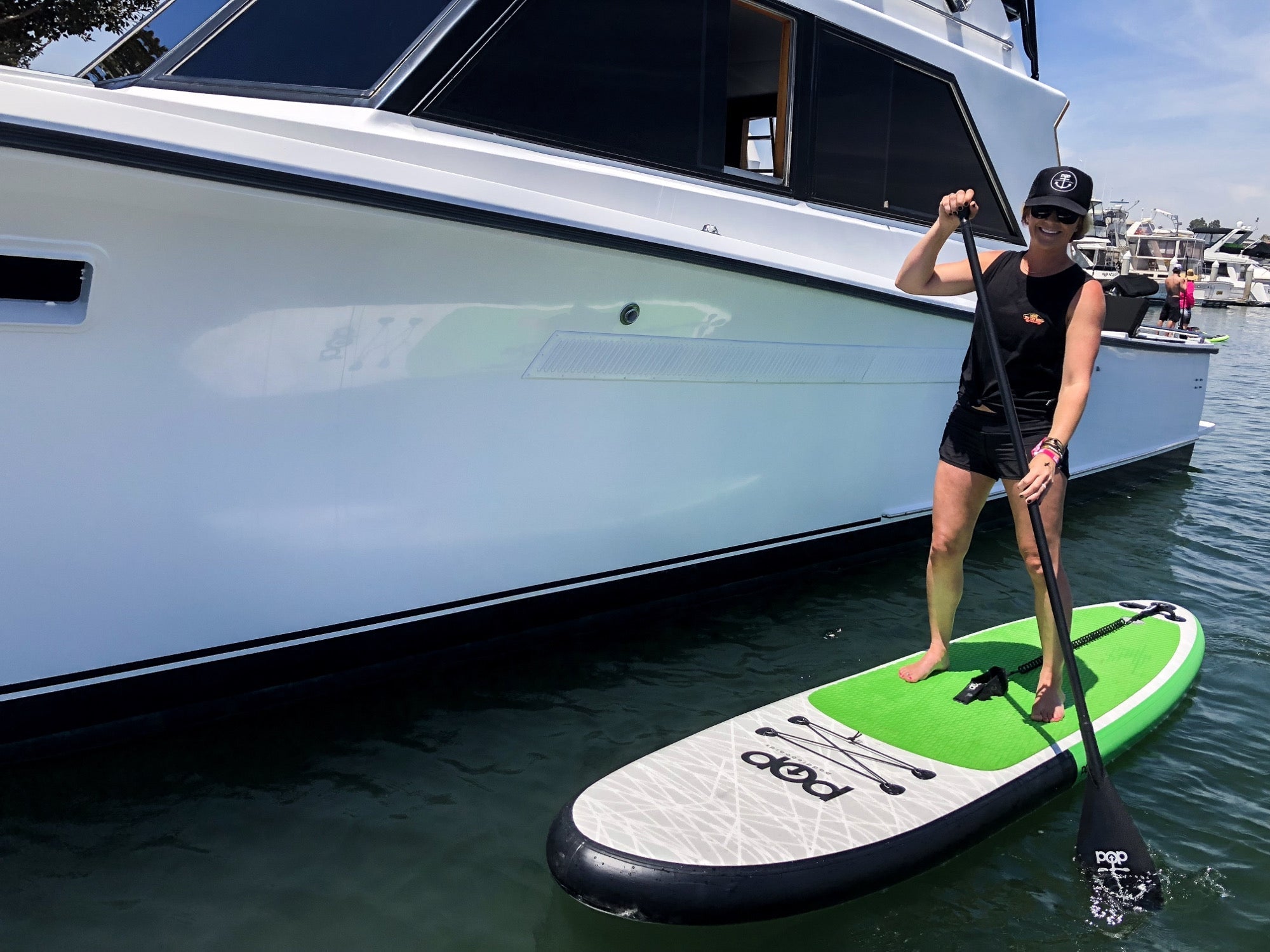 POP 11' Inflatable Paddle Board (Green/Black) 2023-Paddleboards-POP Board Co.-6