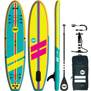 POP Yacht Hopper- Turquoise, Pink, Yellow Inflatable 2023 Model-Paddleboards-POP Board Co.-1
