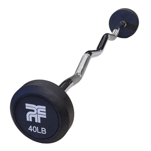 Progression EZ-Curl Weighted Barbell-EZ-Curl Weighted Barbell-Progression Fitness-3