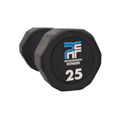 Progression Fitness Commercial Rubber Dumbbell - Single-Commercial Dumbbells-Flaman Fitness-11