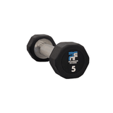 Progression Fitness Commercial Rubber Dumbbell - Single-Commercial Dumbbells-Flaman Fitness-7