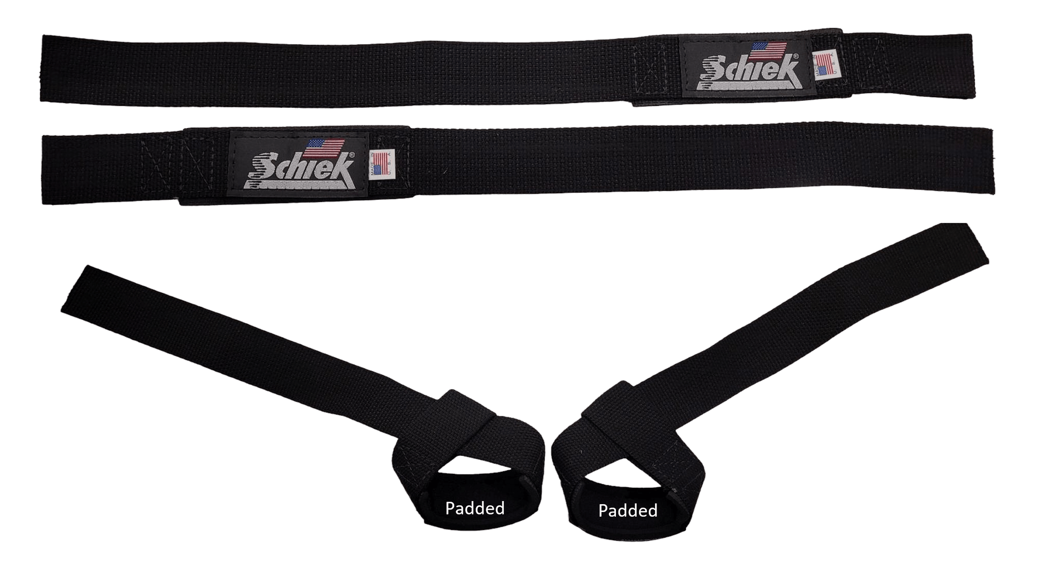 Schiek Basic Padded Lifting Strap-Straps-Schiek Sports-1