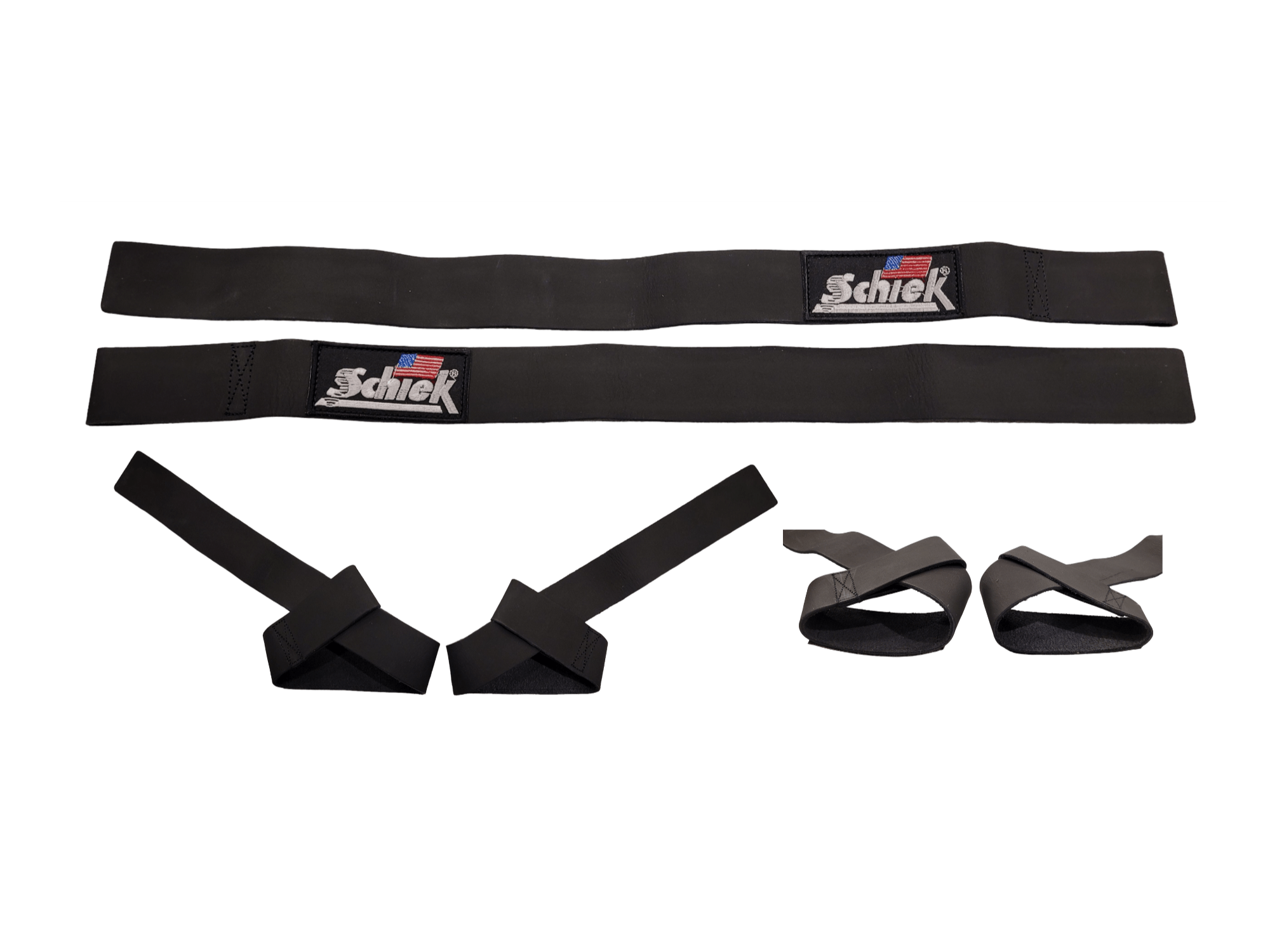 Schiek Leather Lifting Strap-Straps-Schiek Sports-3