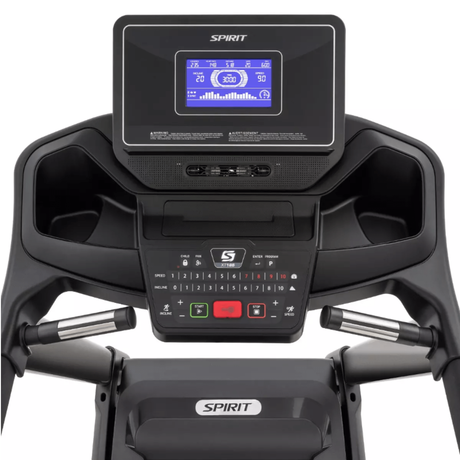 Spirit XT185 Treadmill - 2023 Model-Folding-Spirit Fitness-2