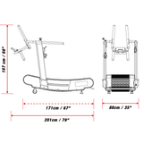 Xebex AirPlus Air Runner Treadmill (ACRT-02)-Curved Treadmill-Flaman Fitness-16