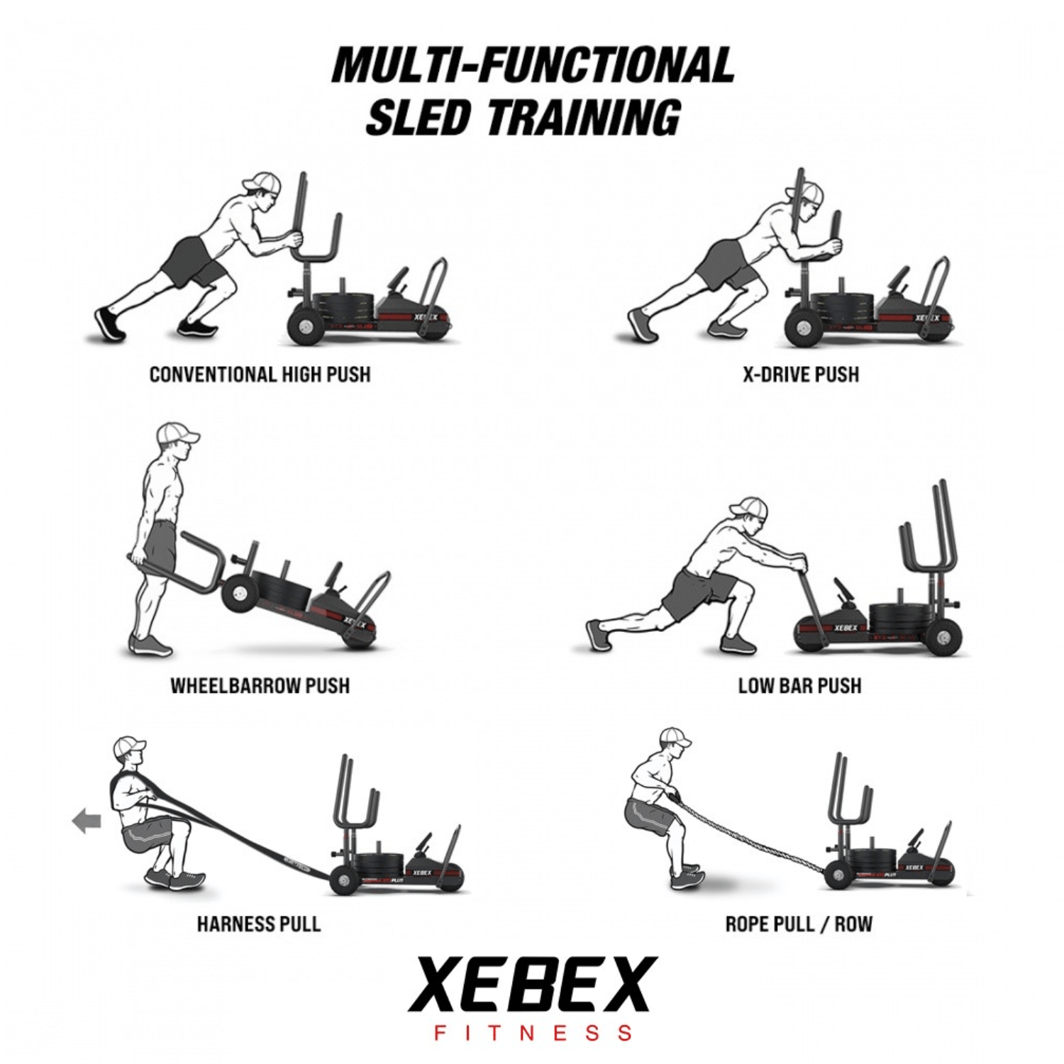 Xebex XT3 Plus Sled-Sled-Xebex Fitness-17
